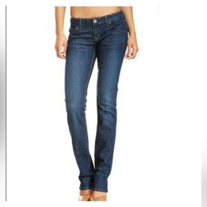 Hudson Carly Midrise Straight blue denim jeans size 26